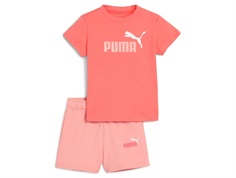 Puma minicats t-shirt/shorts set peach frost  